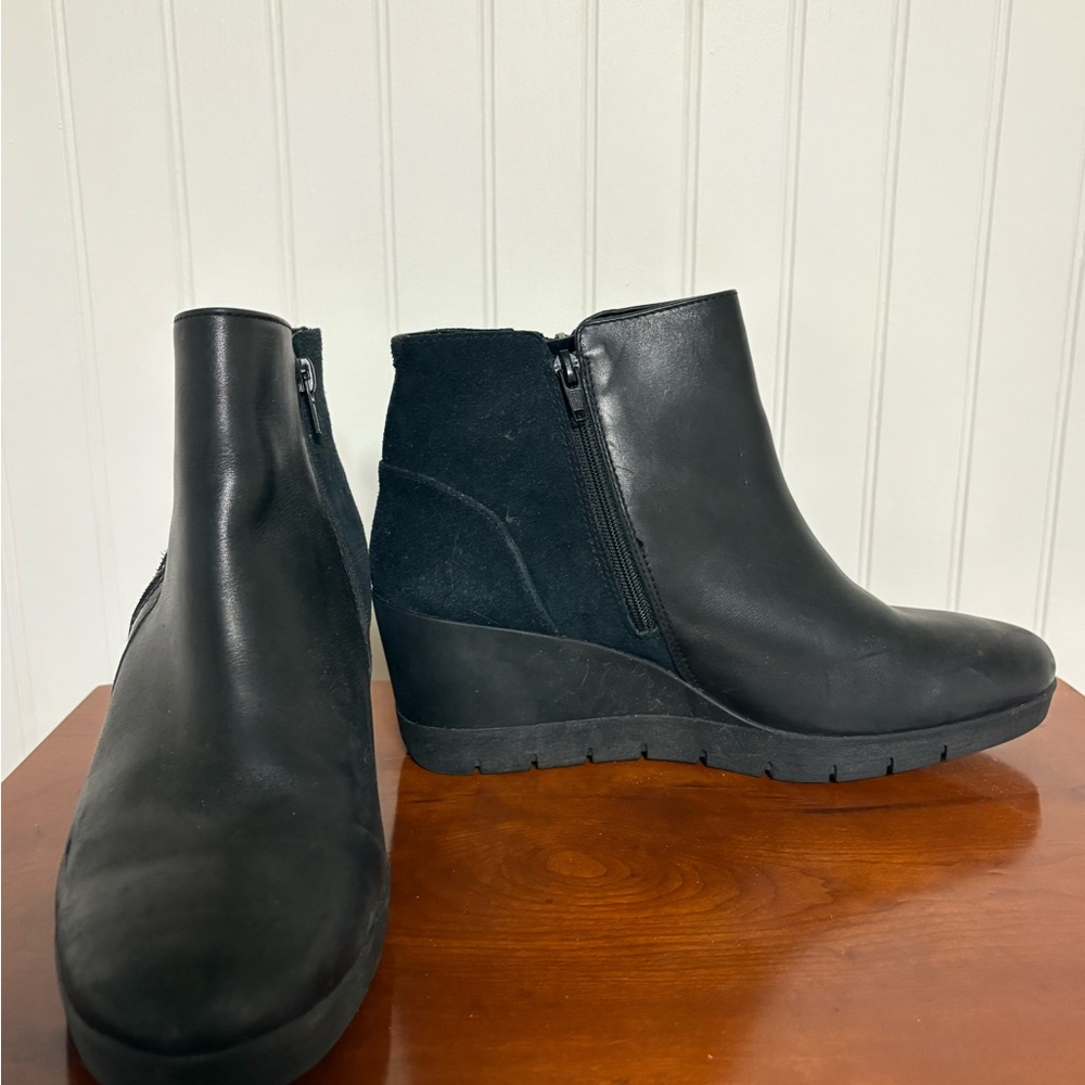 Clarks Black Ankle Booties